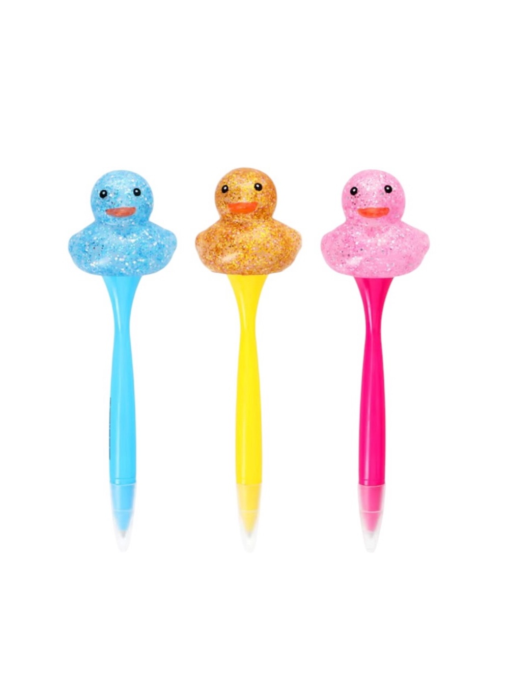 Geddes Sparkle And Squeeze Rubber Duck Pen Set